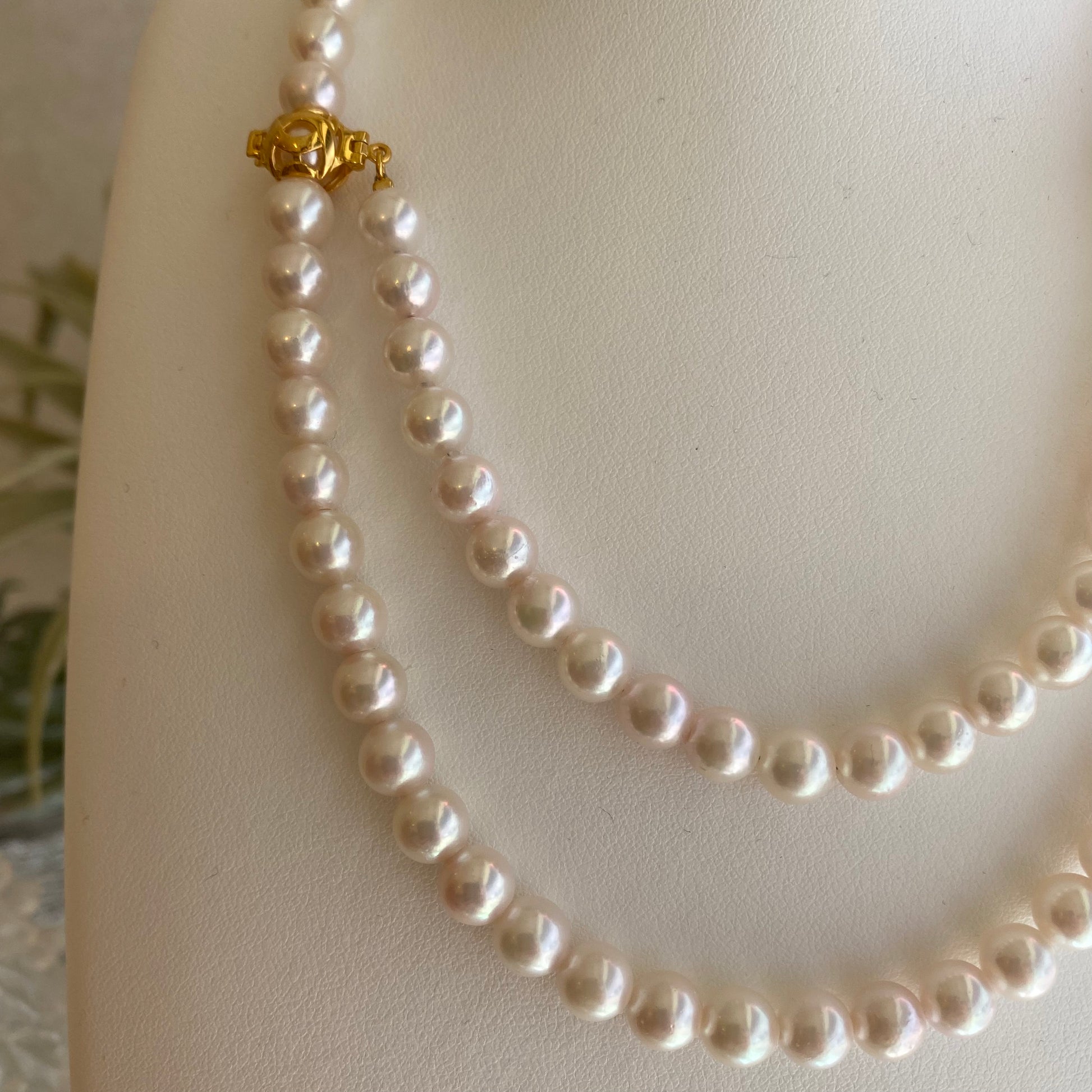 ●364 真珠祭り！天然アコヤ本真珠ネックレス　　6.0mm～6.5mm珠